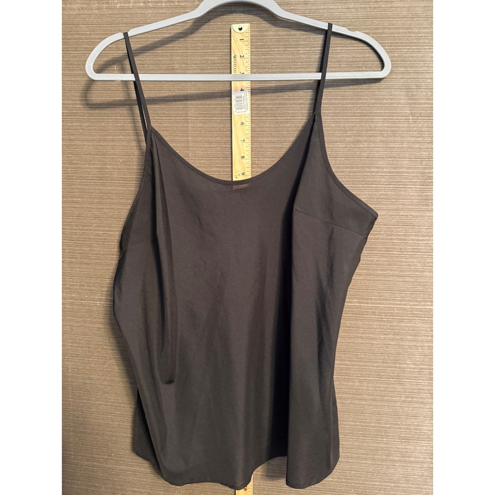 Unbranded Black V-Neck Spaghetti Strap Camisole Top XL RN 93677 Minimalist Tank